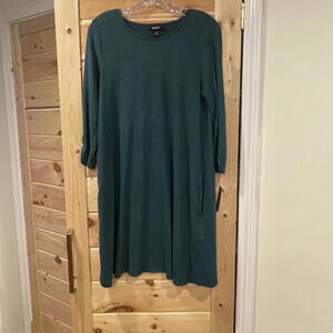 ALYX Women's Dark Green Long Sleeve Dress with Pockets Size Small